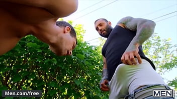 Hot Jock (Benjamin Blue) Sucks (Markus Kages) Big Cock Gets His Ass Drilled By It - Men free video