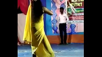 Puja In Seducing Sexy Dance In Village Stage Performance free video