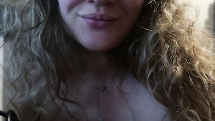 Girl With Natural Breasts Teases A Bit And Smokes 1 Cigarette free video