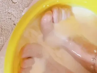 Milk Foot Bath - Beauty Care - Footfetishfashion free video